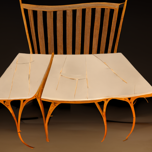 midjourney furniture design, ai design, table and chairs in style of nicole monks
