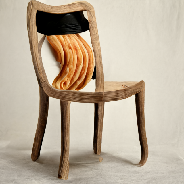 midjourney furniture organic chair