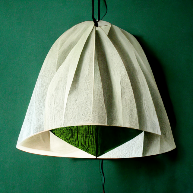 midjourney lighting design, ai design, paper lampshade